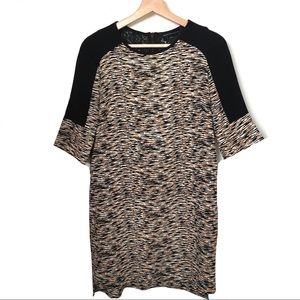 French Connection Shift Dress Tiger Print Size 6